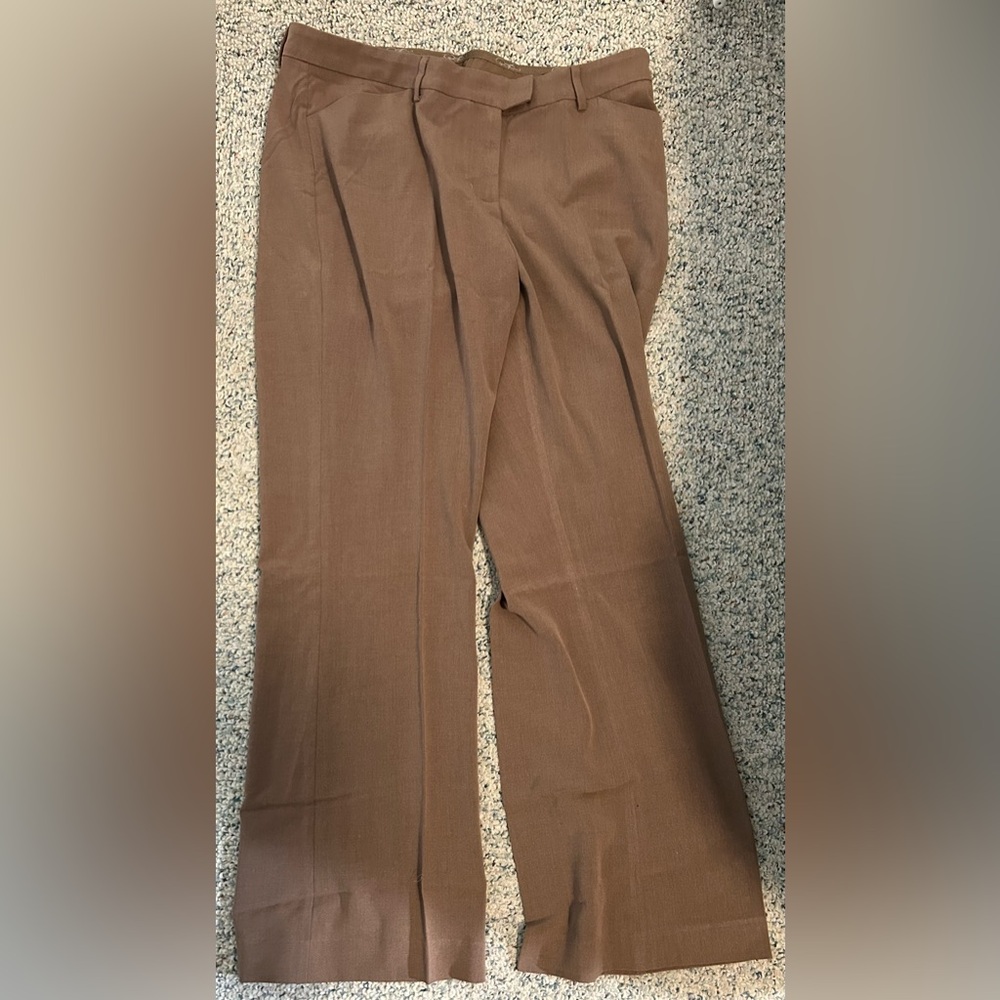 Diane Gilman Women's Camel Brown Dress Pants Size 16